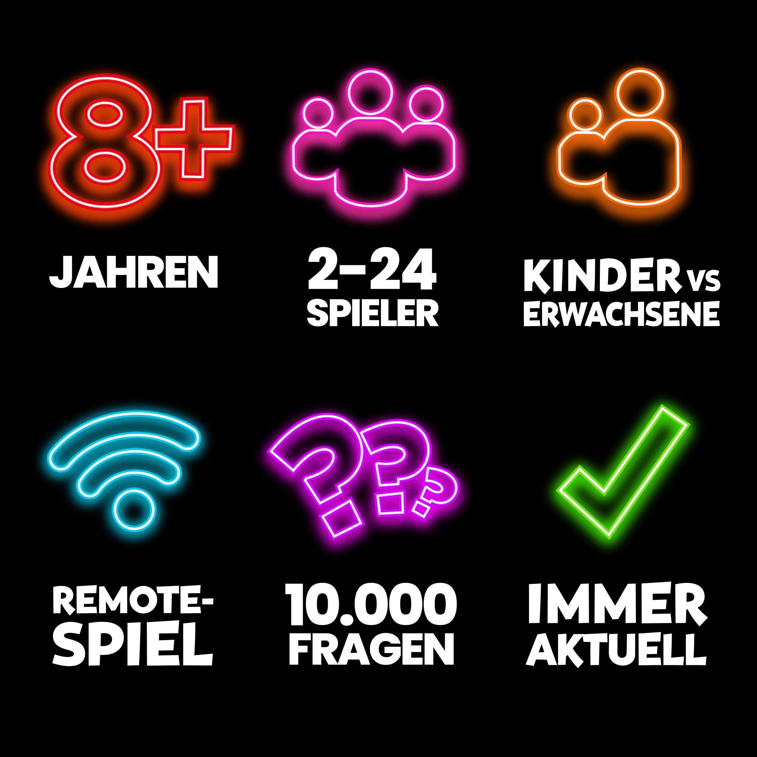 Outsmarted Ultimate – 10 spannende Zusatzkategorien | Kinder, Jugendliche und Erwachsene | Spielabend der nächsten Generation für Familie und Freunde | 2–24 Spieler | Ab 8 Jahren | Über 10.000 Fragen