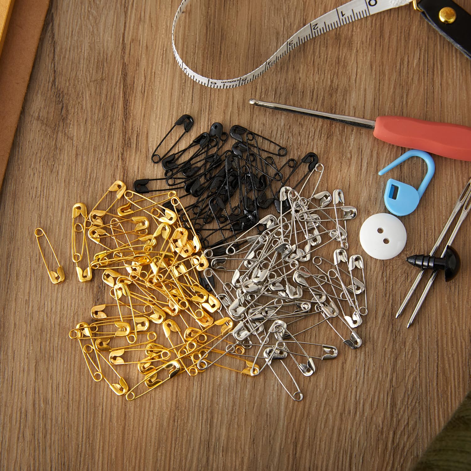 1000PCS Safety Pins, 0.75In/19mm Small Fastening Pins, Rust Resistant Nickel Plated Steel Set for Crafting, Sewing, Jewelry Making Fabric, Rimming Fastening Clip Button for Garment Hang Tag (Silver)