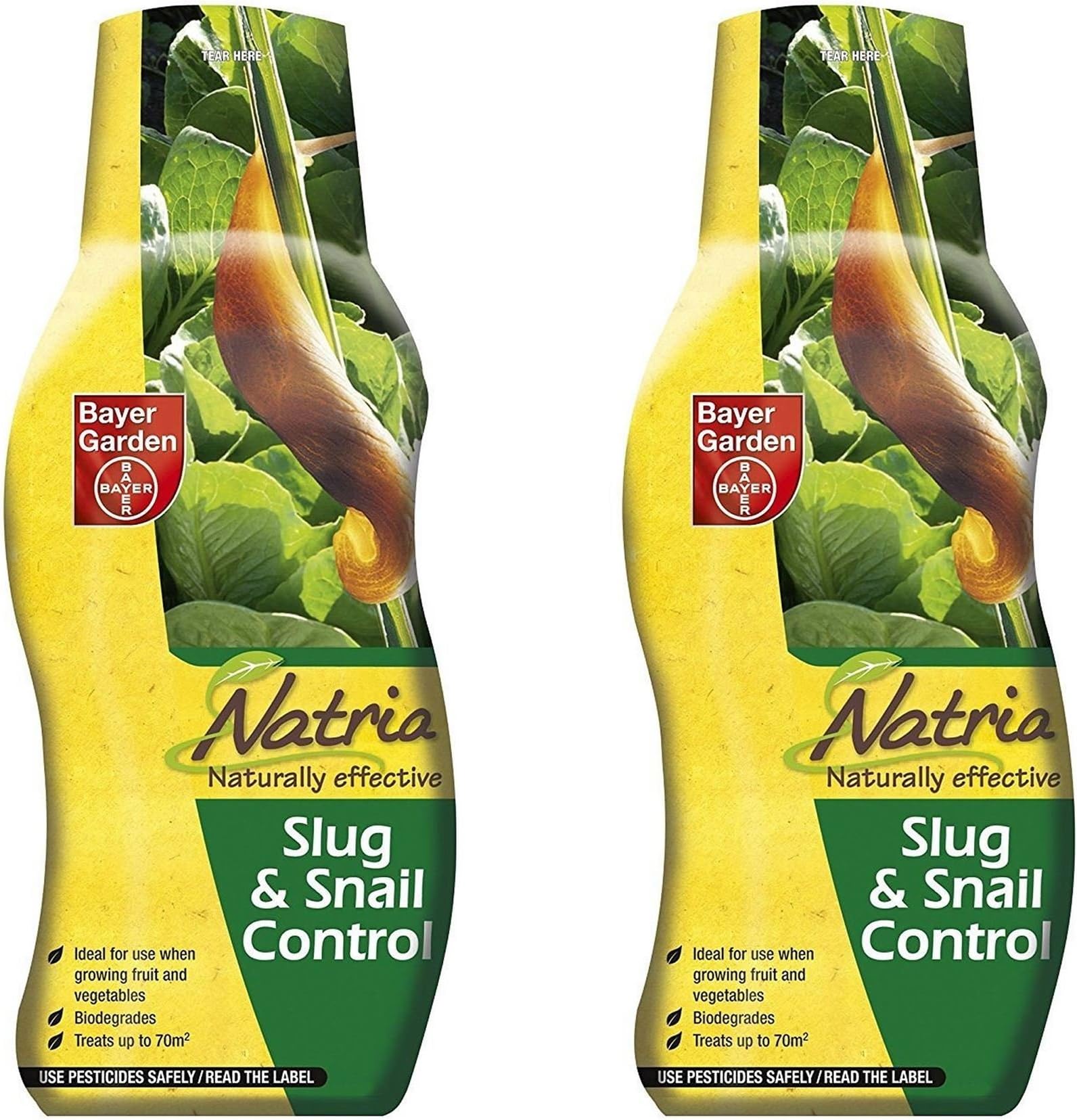 Pack of 2 Bayer Garden Natria Naturally Effective Slug and Snail Control 350g