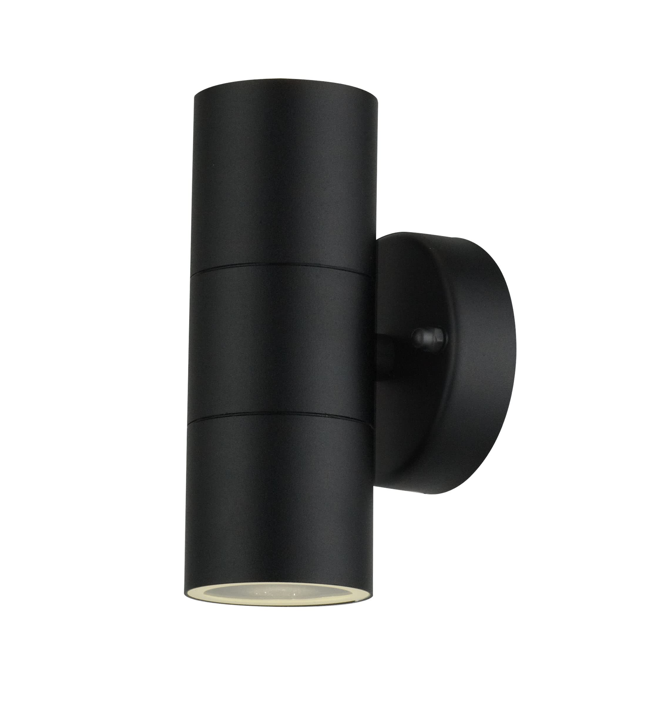 ILLUMINATIO-Up and Down Lights Outdoor, Black Stainless Steel Outdoor Wall Lights Mains Powered - GU10 Fittings, Exterior Wall Light with IP65 Ratings, Waterproof Up Down Outside Lights