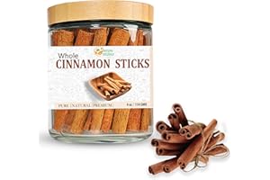 Herbs Botanica Cinnamon Sticks Vietnamese Cinnamon Saigon cinnamon 100% Natural Whole Cinnamon Sticks for Cooking, Baking, Teas, Beverages 3 inch+ Size Fresh and Aromatic, Perfect for Bulk Use 4 oz