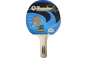 Martin Kilpatrick Thunder Ping Pong Paddle - Sandpaper Surface to Show Your True Grit - Economical Option for Hobby Players - Recommended for Beginning Level Players