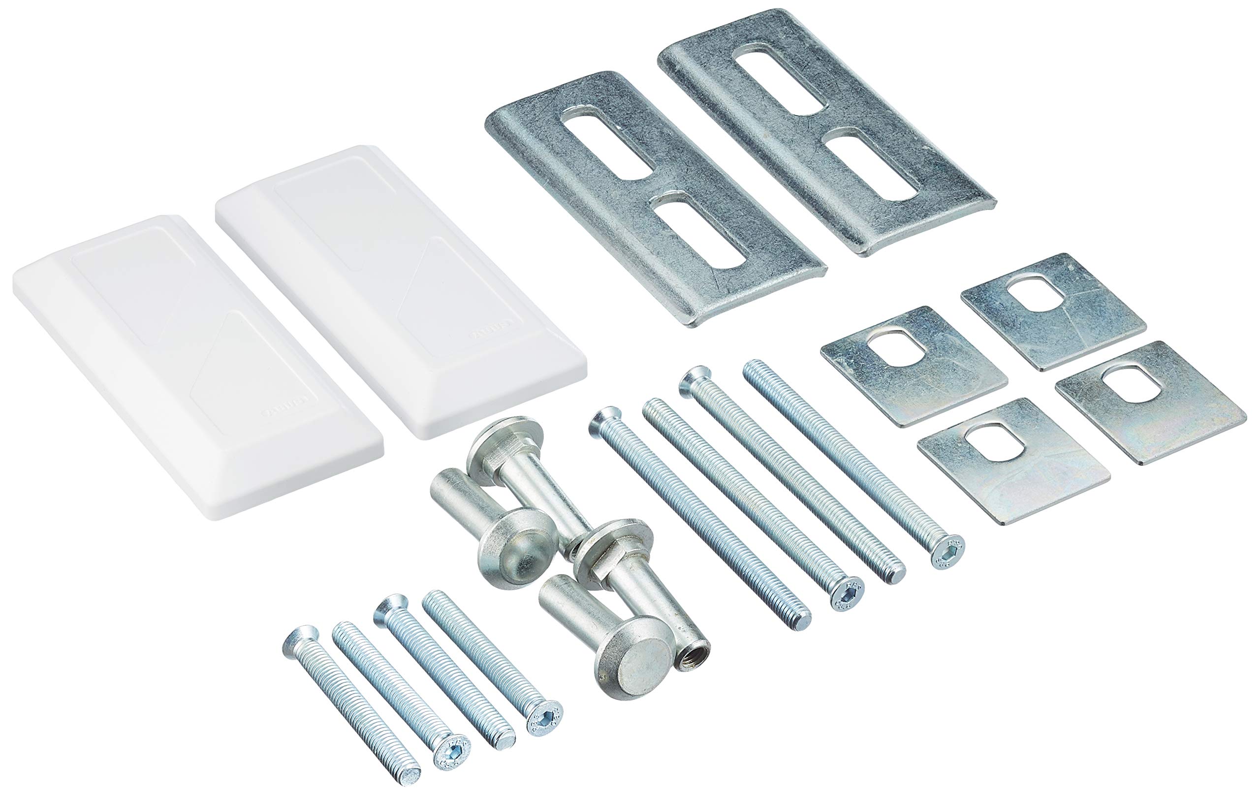 ABUS 10660 PA1018 Fixing Set for Reinforced Bolt Locks, White