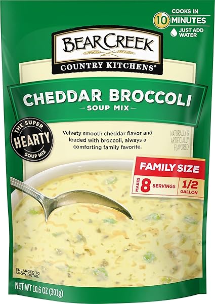 BEAR CREEK SOUP MIX, CHEDDAR BROCCOLI, 10.6 OUNCE