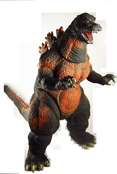 burning godzilla toy