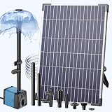 Biling 12W Solar Water Pump 450L/H with 4 Nozzles Filter Tubing