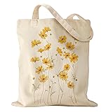 Miss Adola Aesthetic Canvas Tote Bag with Pattern