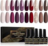 Shining She 10 Colors Gel Nail Polish Set 8ml Soak-Off UV/LED