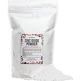 Zinc Oxide Powder | Uncoated, Non Nano Zinc Oxide | Pure, Pharmaceutical Grade | Use in Homemade Sunscreen Lotion | Diaper Rash Cream, Deodorant DIY, Ointment | 1 LB by Better Shea Butter
