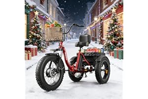 QRONGE Electric Tricycle for Adults 960W Peak, 36V 15AH Battery Ebike 50 Miles Range with Large Rear Basket, Electric Trike 2