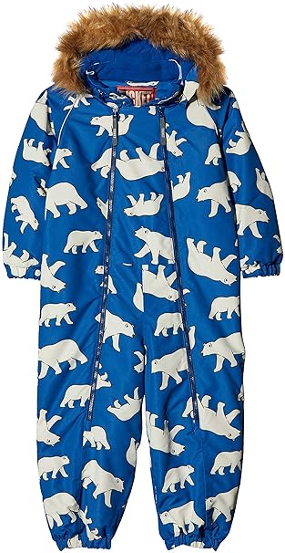 Ticket to Heaven Baby-Unisex Schneeanzug Schneeoverall Baggie m. Abnehmbarer Kapuze Allover