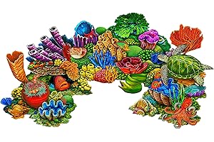 CUSTOM MOSAICS, INC. Coral Reef A Porcelain Swimming Pool Mosaic (58" x 33")