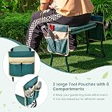 TANGZON Foldable Garden Kneeler & Seat, 2-in-1 Stool with Tool Pouch view 6