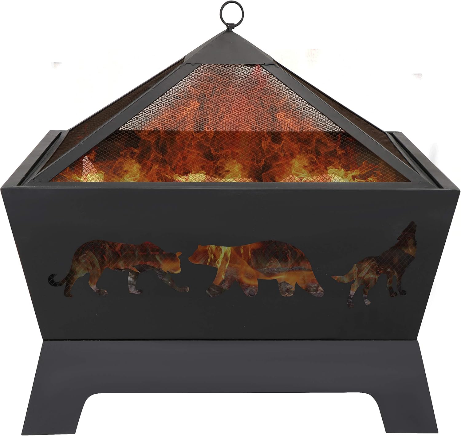 Amazon Com Lemy 26 Inch Outdoor Metal Stove Fire Pit Backyard