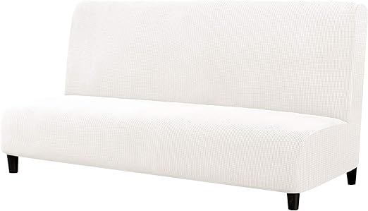 Amazon Com Subrtex Armless Sofa Cover Stretch Sofa Bed Slipcover