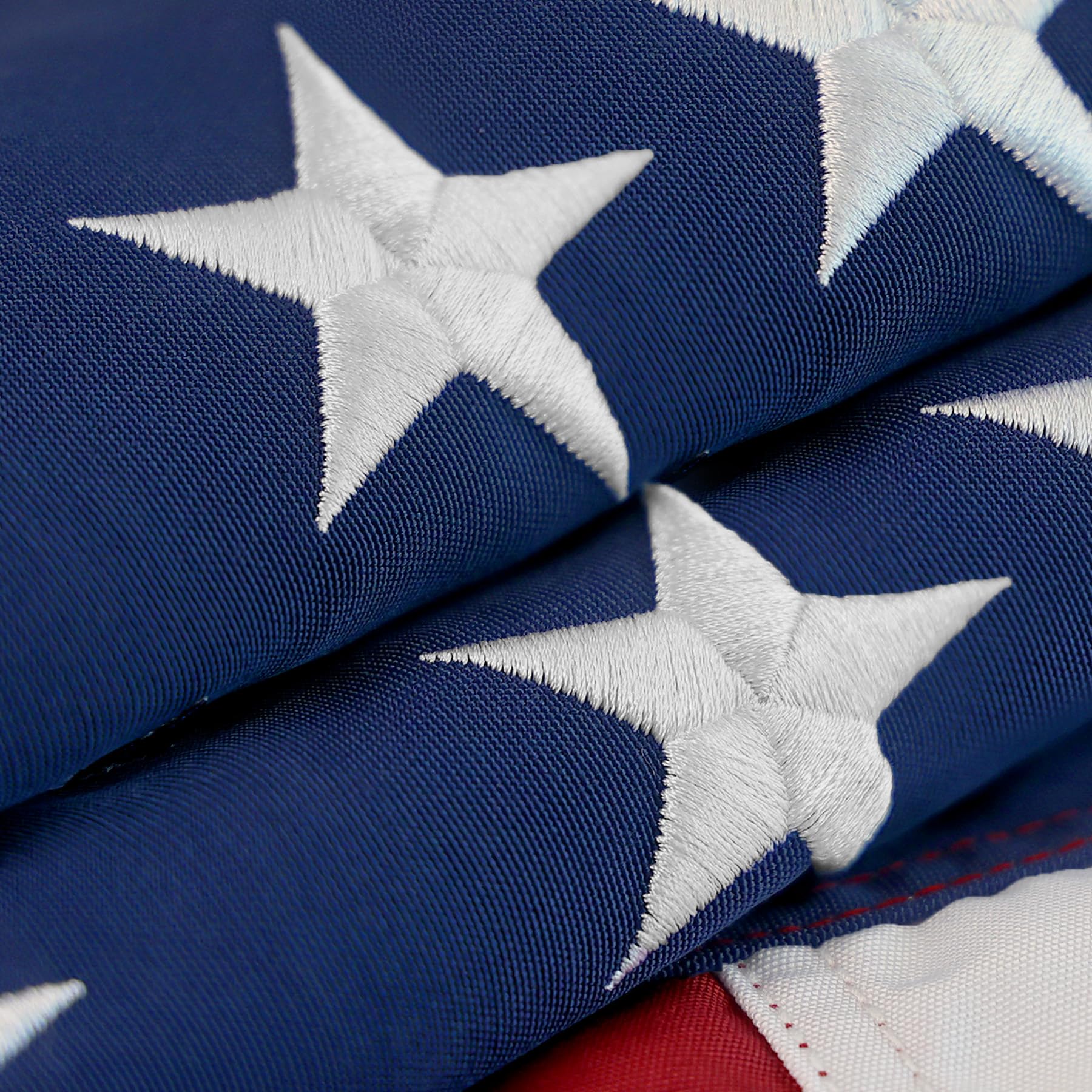 American Flags 3x5 Outdoor Use,Non Fading American Flags for Outside, American Flag Outdoor Heavy Duty, American Flag Longest Lasting,US Flag Embroidered Stars, Brass Grommets Sewn Stripes Image