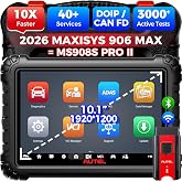 Autel MS906 MAX 10.1" Bi-Directional Scanner, Up of MS906 PRO w/OE Coding | 2026 New Ver. of MP900BT Kit MK908 II, 3000 Active Tests, 40+ Service as Elite II Pro, DOIP CANFD, Full System for 200 Brands