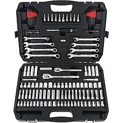 Amazon Basics Mechanic's Socket Tool Set With
