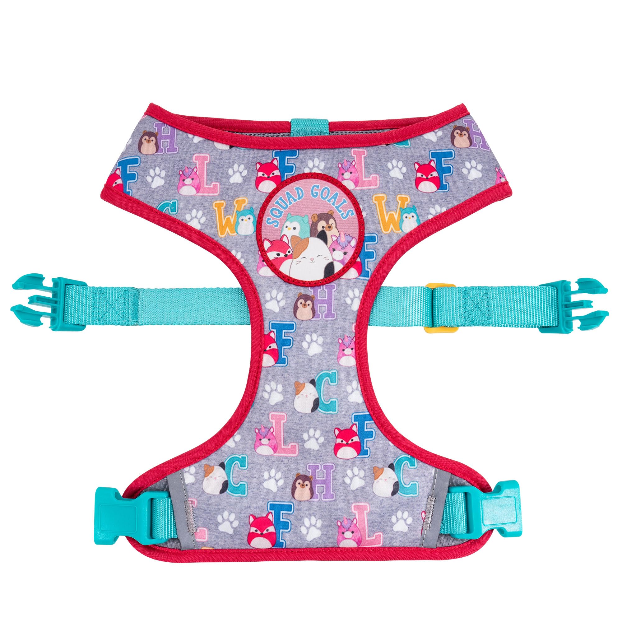 Squishmallows Original Squad Goals Dog Harness (Small Dog Harness) - Official Jazwares Pets Apparel