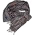 ufash Pashmina 100% Seidenschal aus Indien für Damen & Herren, Paisley Muster, 160 x 35 cm