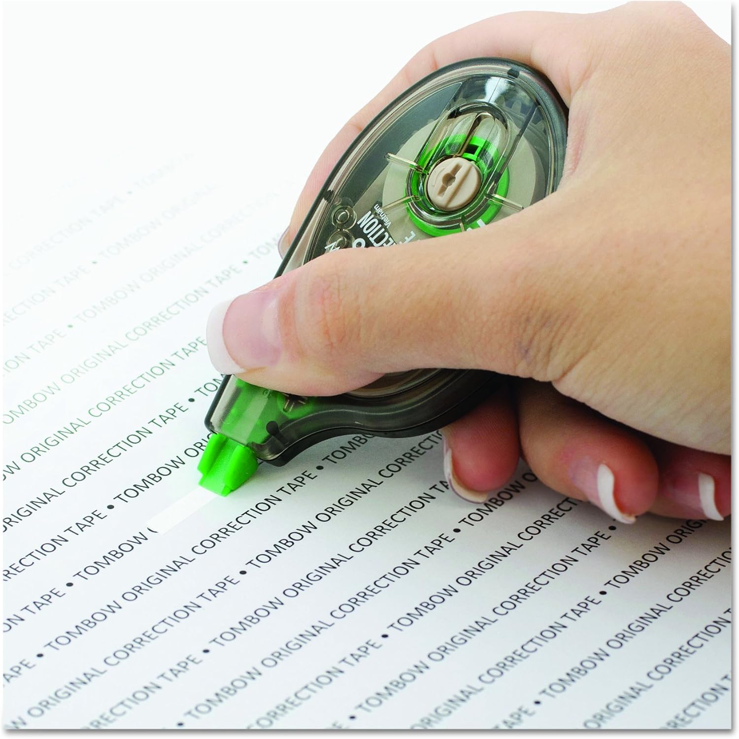 Tombow 68627 MONO Correction Tape, Non-Refillable, 1/6" x 394", White Tape (Pack of 2) : White Out : Office Products