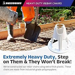 Sandbaggy Plastic Rebar Chair - Elevates 2-1/2" or