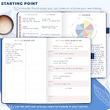 Clever Fox Self-Care Journal 90 Days A5 Mystic Blue Wellness Planner view 2