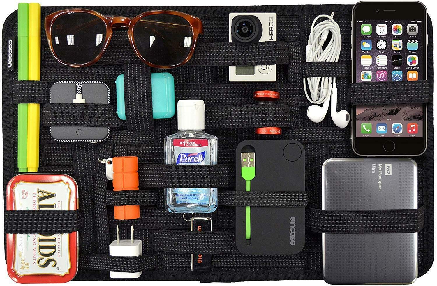 Organiser Electronic Accessories, Cosmetic Arrangement Nylon Elasticity
