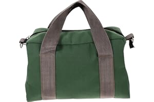 Balacoo Large Capacity Canvas Tool Bag Gardening Tool Organizer with Zipper Pouch and Handles for Outdoor