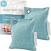 Moso Natural Fridge Deodorizer | Bamboo Charcoal Freezer & Refrigerator Odor Eliminator | Long-Lasting Air Purifying Bag to E