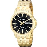 Citizen Quartz Mens Watch, Stainless Steel, Classic, Gold-Tone