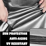 EPFHR Tarpaulin Waterproof 3m x 3m 180GSM Heavy Duty Silver/Black view 6