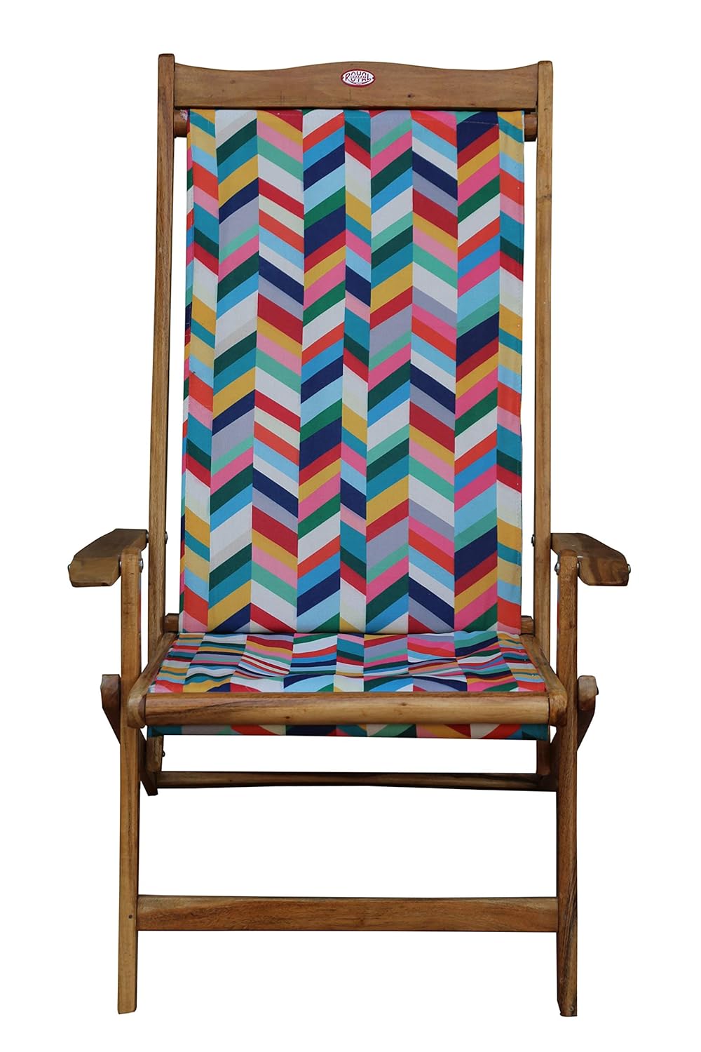 Royal Bharat EasyChair(High Back) Wooden Folding Portable Relaxing