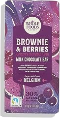 Whole Foods Market Brownie & Berries Belgian Milk Chocolate Bar, 4.9 OZ