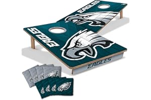 YouTheFan NFL 2’ x 3’ Wood Cornhole Game with Logo Bags