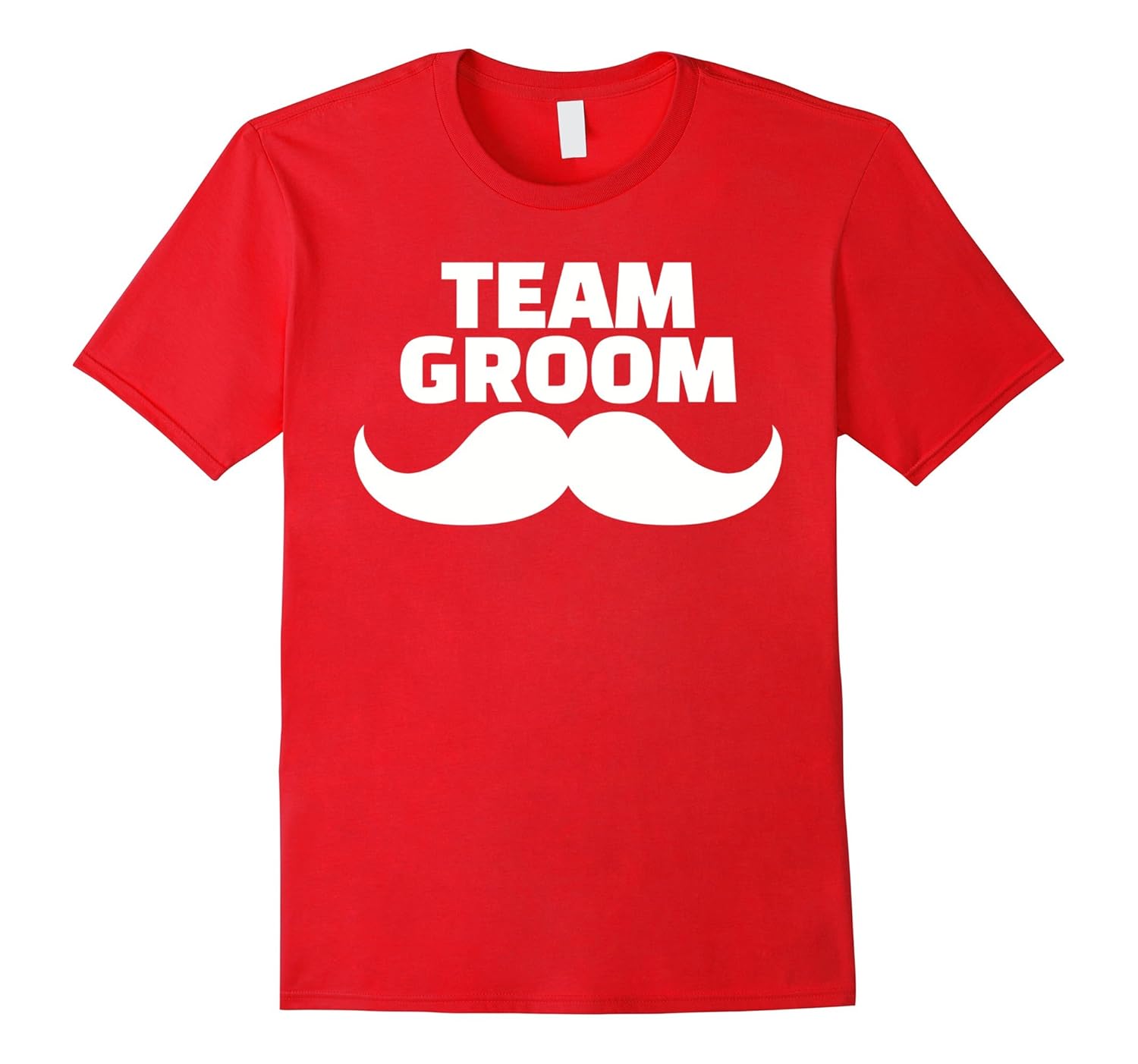 Mens Team groom mustache T-Shirt-ANZ