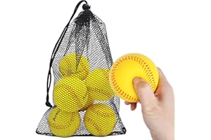 Avesfer Foam Baseballs 6-Pack - Soft Baseball Training Balls for Safe Play, Indoors Outdoors, Ideal for Kids, Youth, Teenager