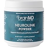 BRAINMD Dr Amen NeuroLink Powder - 114g - Supports Memory, Focus & Concentration - Gluten Free - 30 Servings