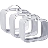 Clear Makeup Bag, Anrui TSA Approved Clear Toiletry bag Waterproof Cosmetic Bag Case Travel Liquids Organizer Carry On Luggag