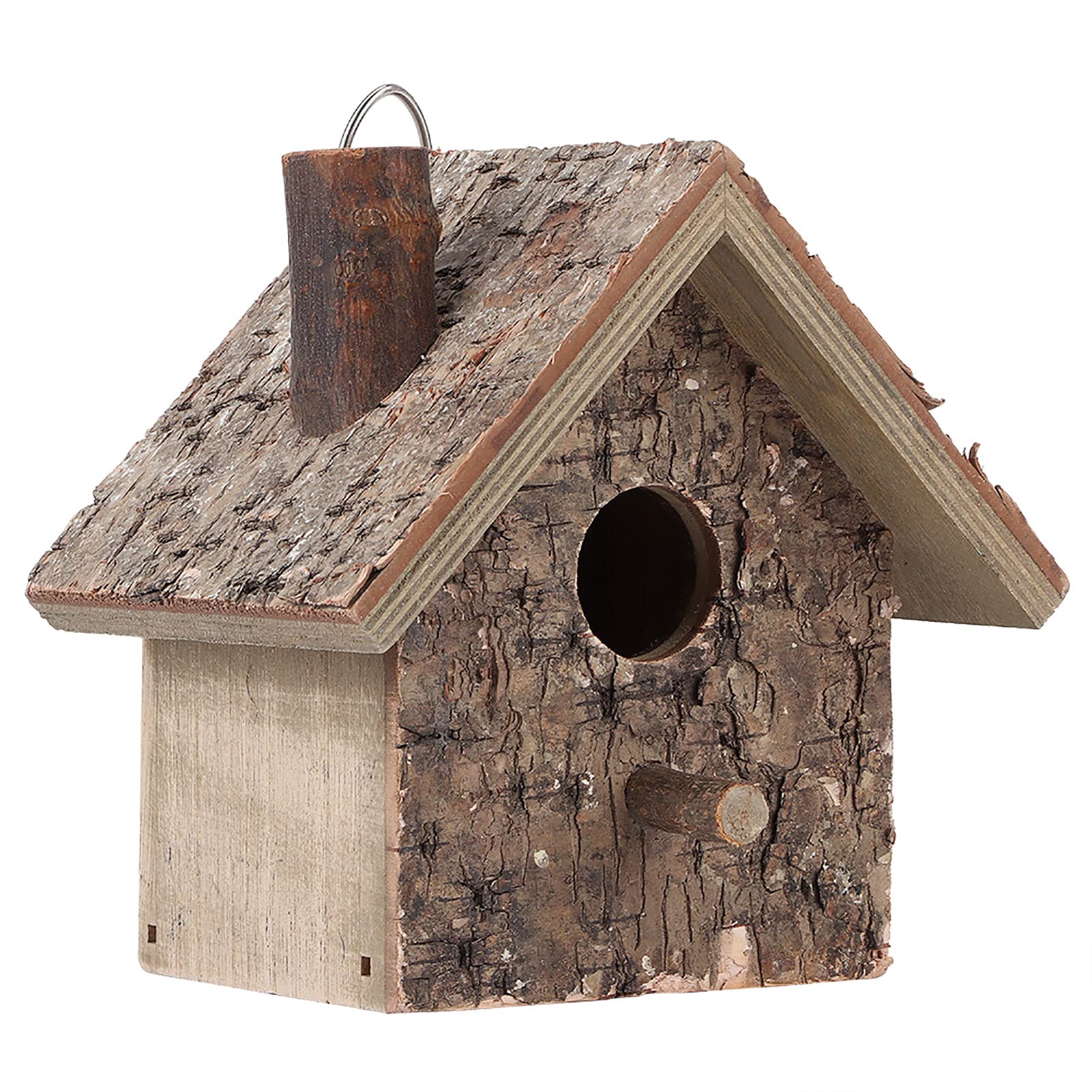 Ejoyous Bird Houses for Garden, Outdoor Bird Box for Parakeets Wooden Hanging Bird Hotel Birdhouse Nesting Stations Small Bird Nest Box, for Garden Outdoors Tree Balcony 5.9 x 3.9 x 3.5in