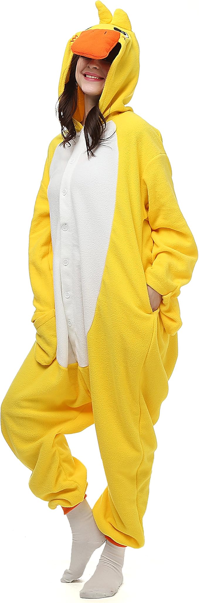 Amazon Vu Roul 着ぐるみ 大人用 パジャマ メンズ レディース 全身 パーティ衣装 黄色いアヒル パジャマ ルームウェア 通販