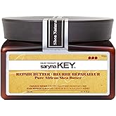 Saryna Key Damage Repair Treatment Butter Mask - African Shea Butter for Dry Hair Treatment - Rejuvenating Butter Moisturizer with Natural Keratin and Vitamins A, E, F (300ml/10.14oz)