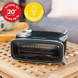 Russell Hobbs 1800W Vertical/Horizontal Retro Fan Heater RHRETHFH1001B view 5