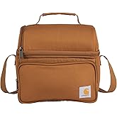 Carhartt Camping Cooler, Worksite Lunchbox, Soft Shell Lunch Bag for Construction Sites, Work and Everyday Use, Brown