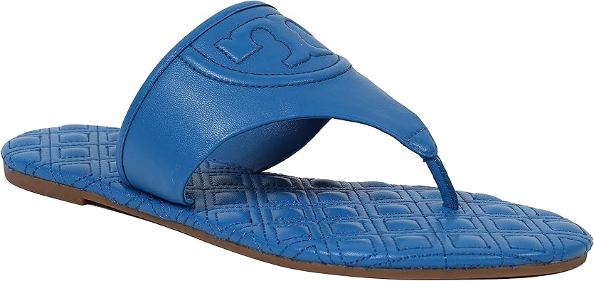 blue tory burch flip flops