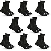 Fruit of the Loom Active Athletic Crew Socks for Boys - 8 Pair Multi Pack - Cushioned, Lightweight (Toddler/Little/Big)