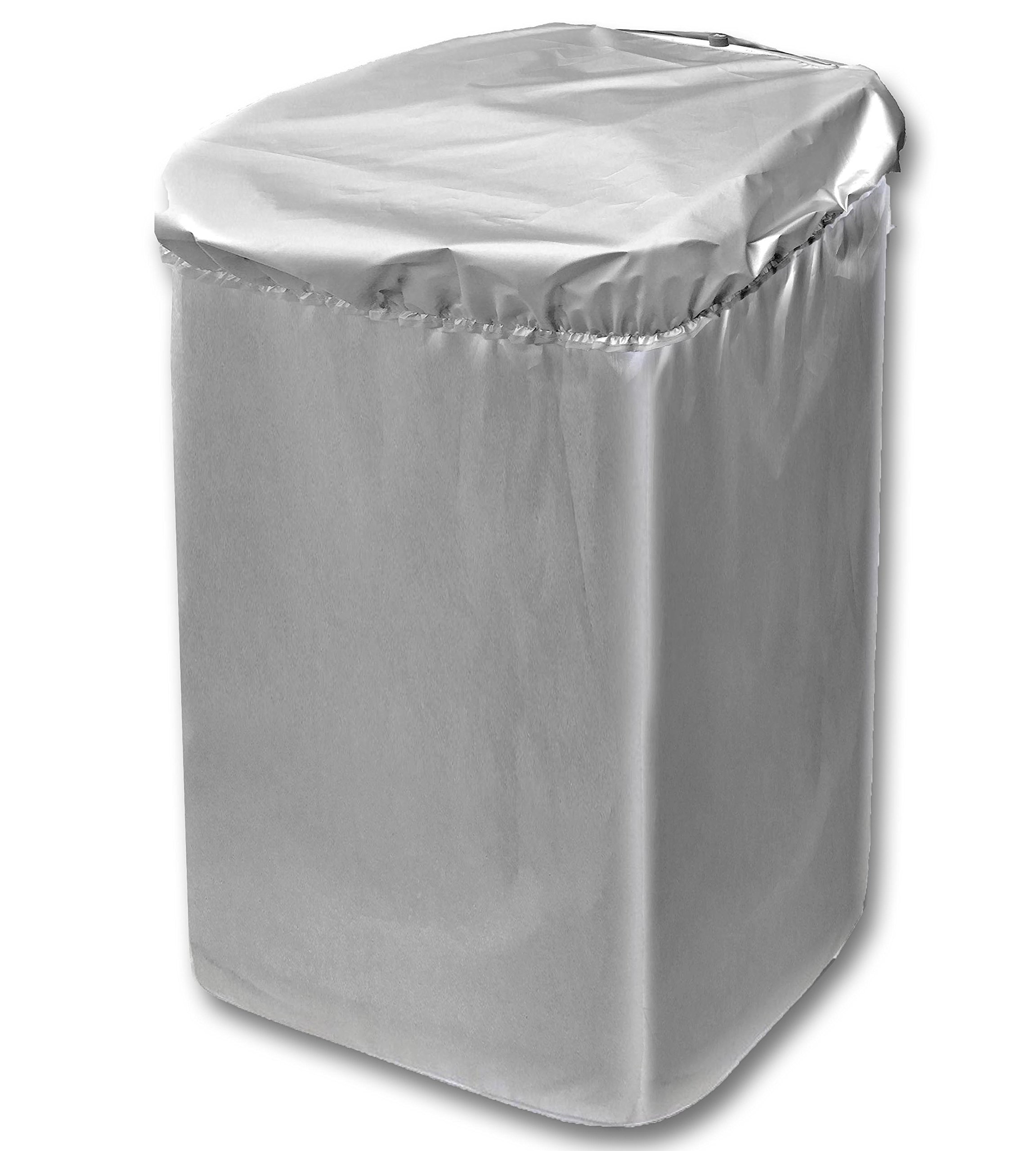 日本インソール工業 日本製 屋外 風雨 紫外線 ホコリ に強い シルバーコーティング すっぽり 洗濯機カバー (サイズ調節 アジャスター付き)商品画像