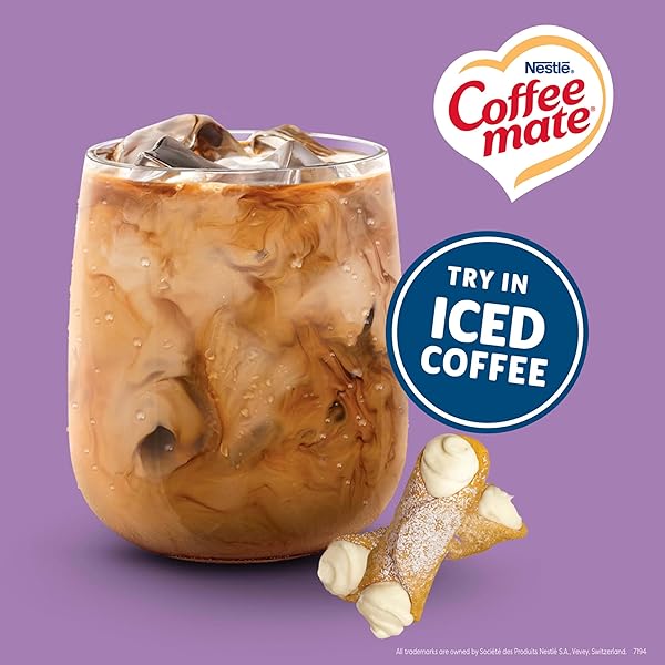 NESTLE COFFEE MATE COFFEE CREAMER, ITALIAN SWEET CREME, LIQUID CREAMER SINGLES, NON DAIRY, NO REFRIGERATION, 0.375 FL OZ TUBS (PACK OF 180)