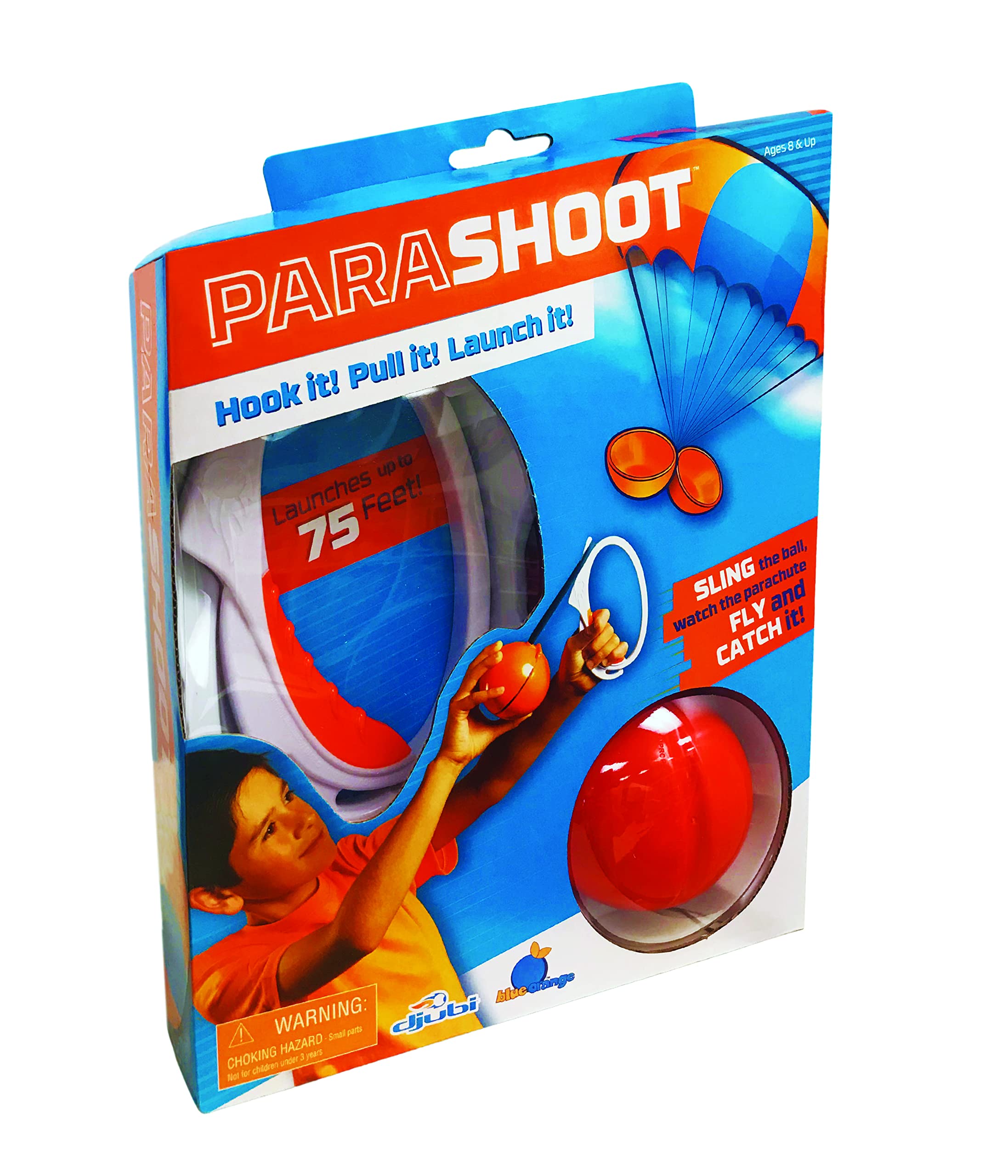 Djubi ParaShoot, The Ultimate Outdoor Parachute Ball Launching Toy for Kids and Adults, Fun Family and Outdoor Party Activity for Ages 8+