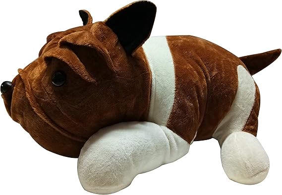 Giftlovers Cute Bull Dog Dark Brown Soft Toy 50 cm - Good Quality